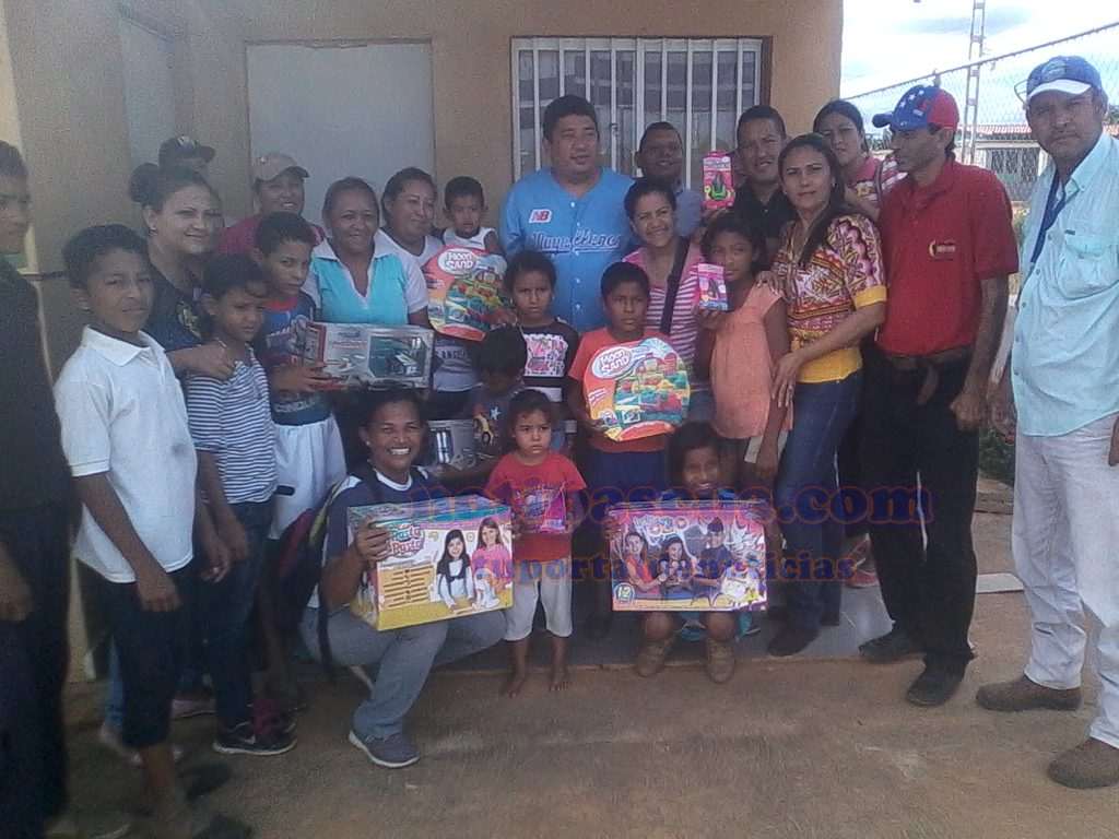 En Navidad entregaron 2710 juguetes a niños de Las Mercedes del Llano