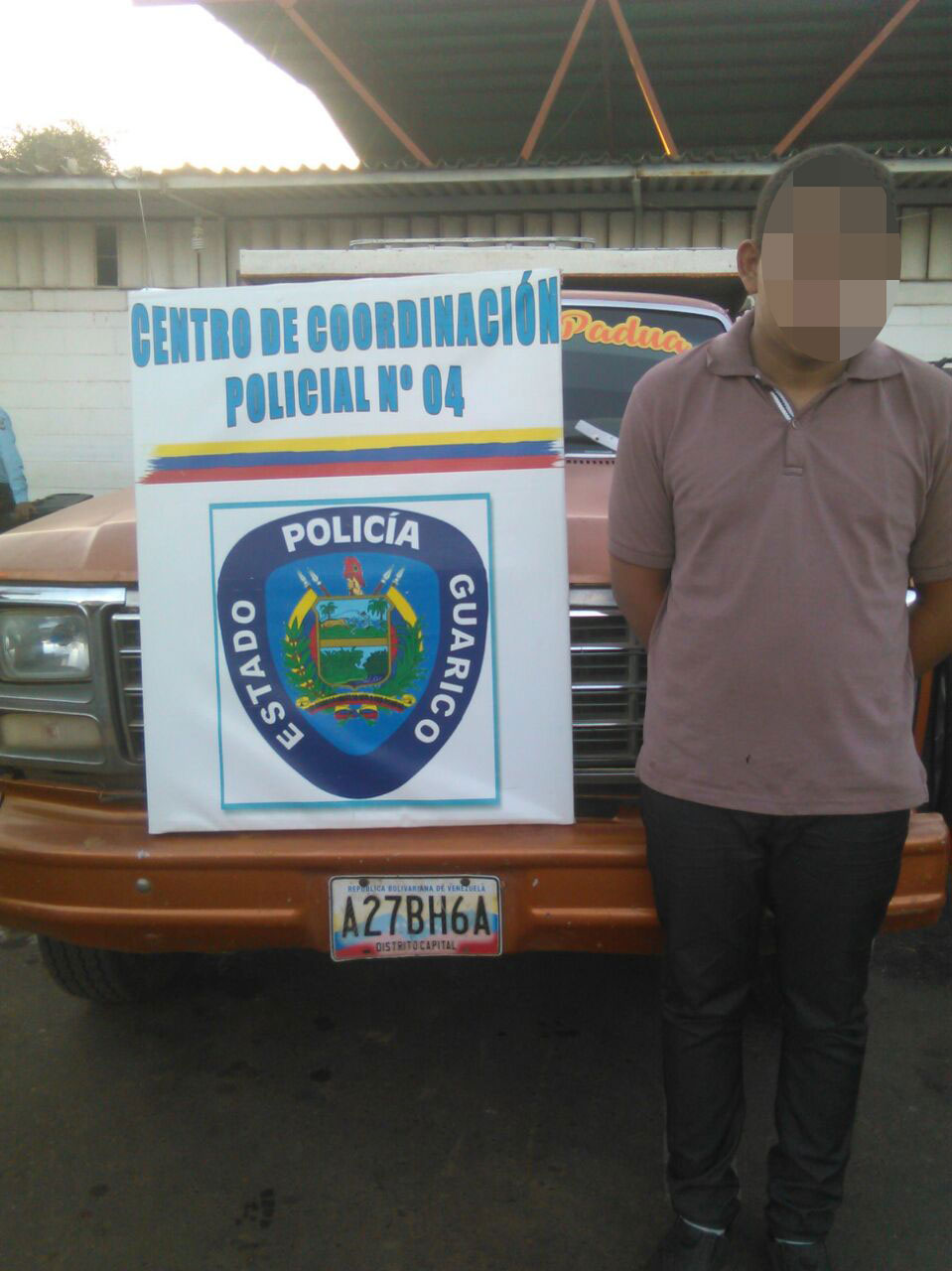 Capturado sujeto con camión robado y facsímil por Poliguárico