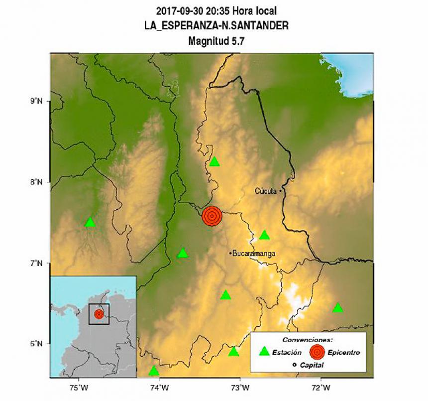 [:es]La noche de este sábado, tembló en el Norte de Santander [:]