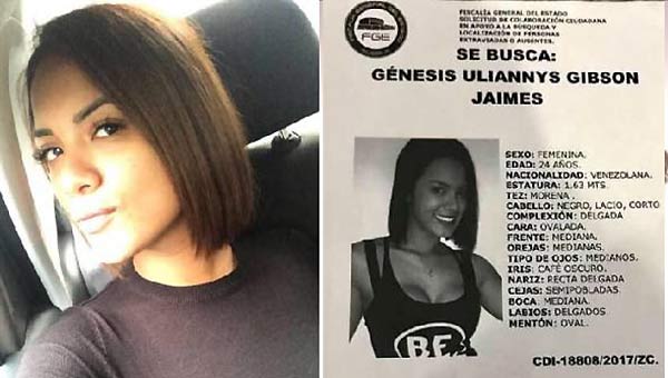 [:es]Venezolana desaparecida en Ciudad de México, fue hallada muerta[:]