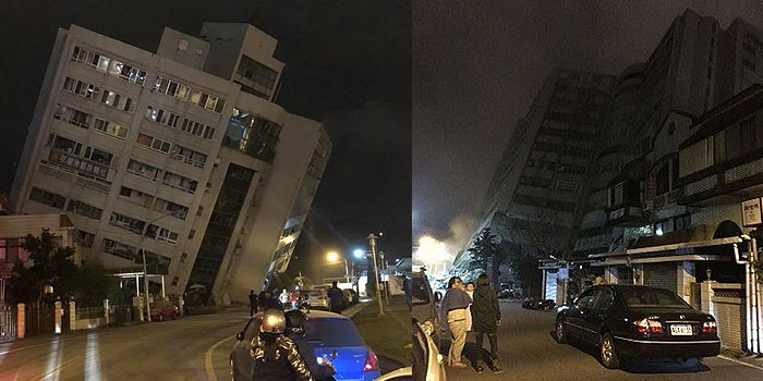 [:es]Dos muertos y mas de 150 heridos, deja sismo en Taiwán[:]