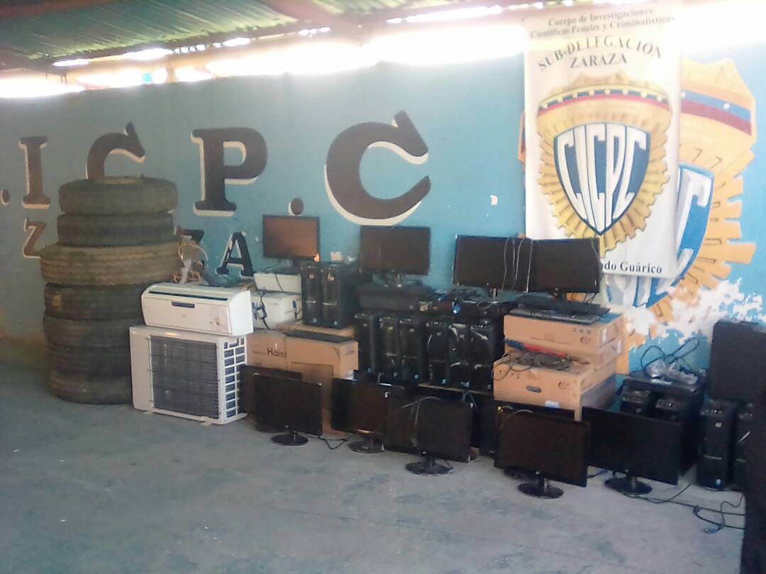 [:es]Recuperaron objetos robados en la Unesr Zaraza y capturaron a los ladrones[:]