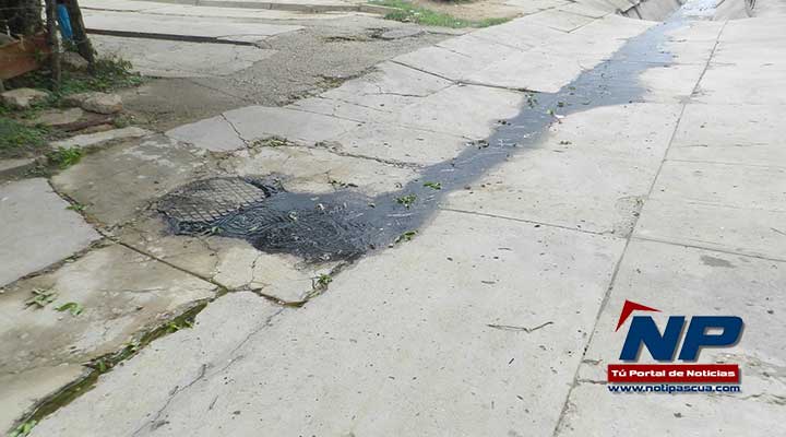 [:es]Por «El Hueco» de Las Garcitas desborde de cloacas no deja vivir[:]