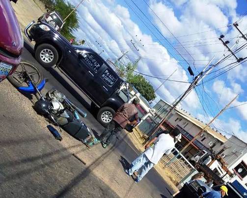 Accidente dejó un motorizado herido en La Pascua