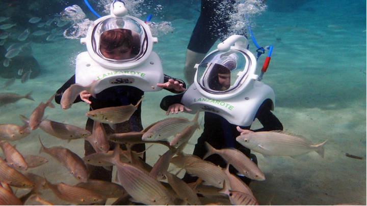Experiencia submarina, Sea Trek en las Canarias