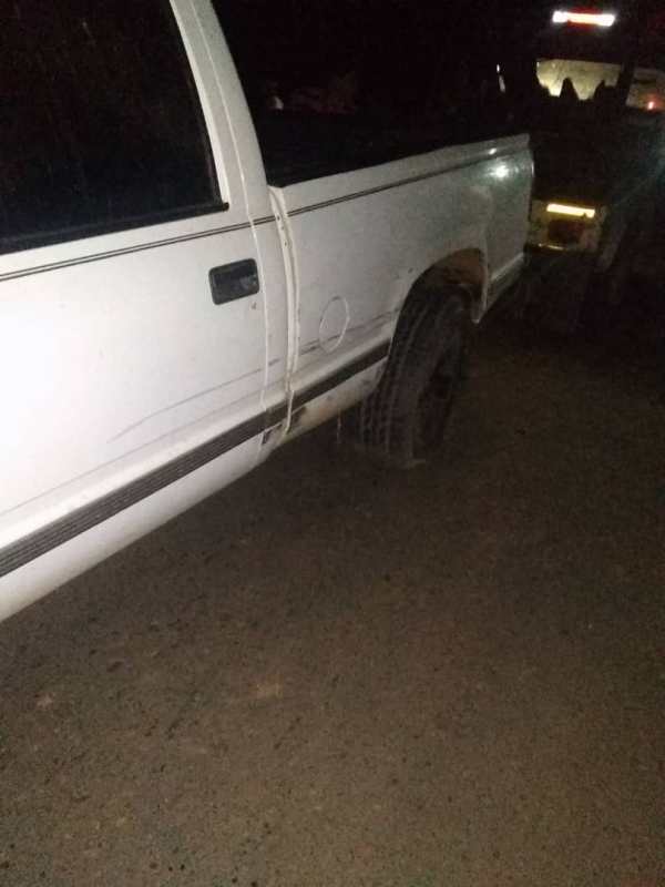 La otra camioneta involucrada en el accidente