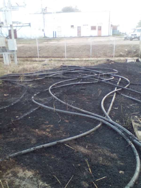 Se produjo un incendio en el lugar