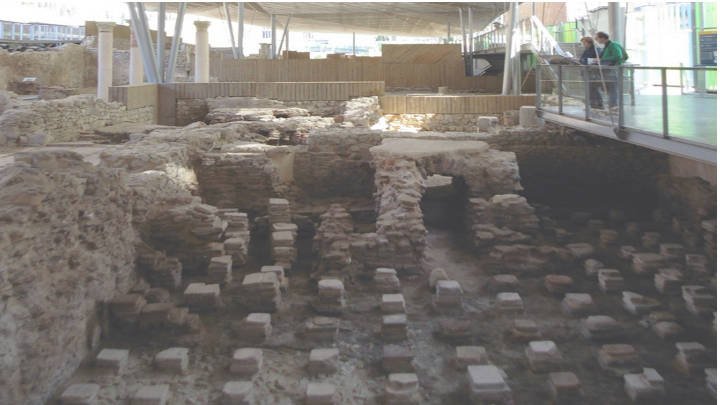 Vista de sus yacimientos de las pasarelas