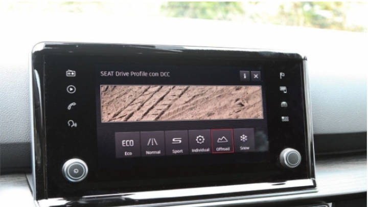 Pantalla bien definida que no permite perder de vista el asfalto