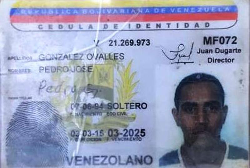 Gonzalez Ovalles Pedro Jose, arias "Gago Ovalles" fue abatido por el FAES-CONAS