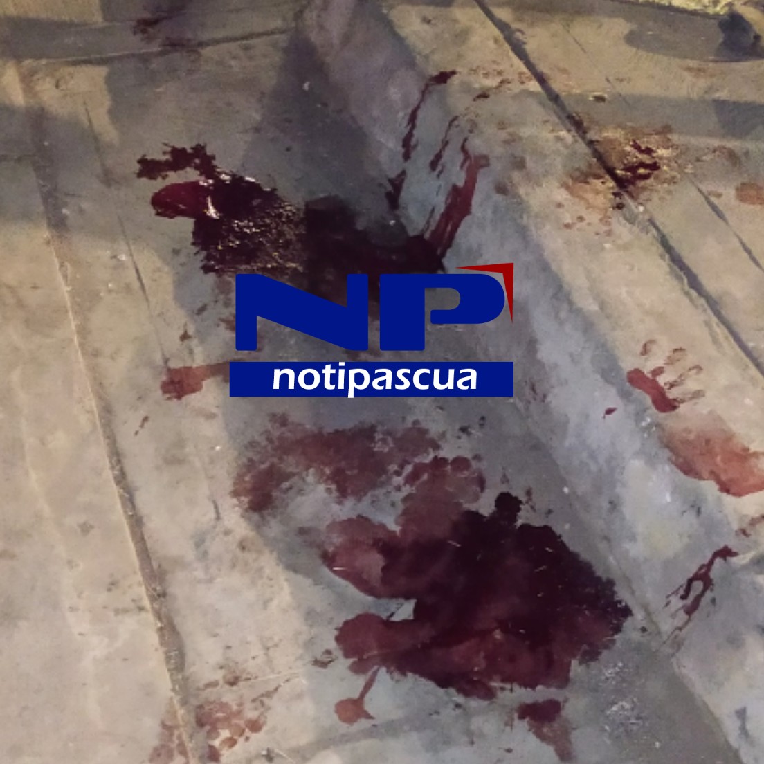 Lugar donde cayó Mosqueda, muy cerca de la casa de los familiares.