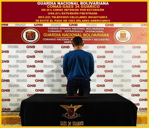 [:es]Aprehendido integrante de la peligrosa banda «Tren del Llano» en Valle de la Pascua [:]