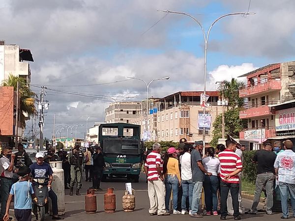 Convoy de la GNB llegó al lugar