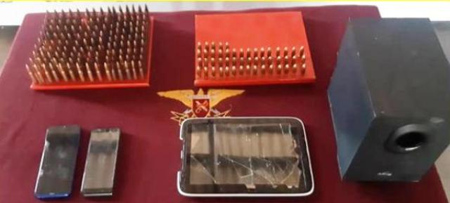 Municiones incautadas