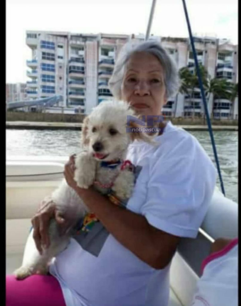 Corina del Carmen Ruiz Quintero, de 76 años de edad, fallecida en el siniestro 