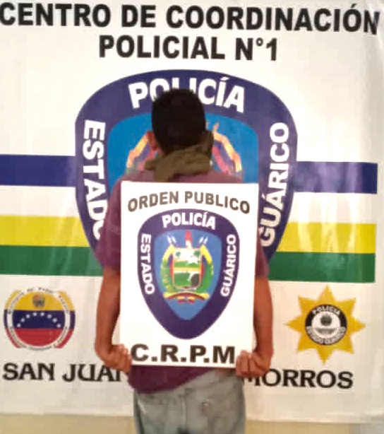 Detenido durante el procedimiento 