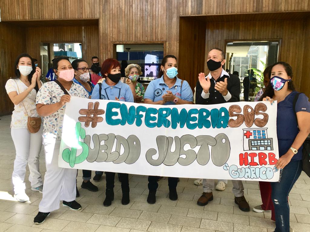 [:es]Colegio de Enfermeras de Guárico protestó por sueldos dignos y justos[:]