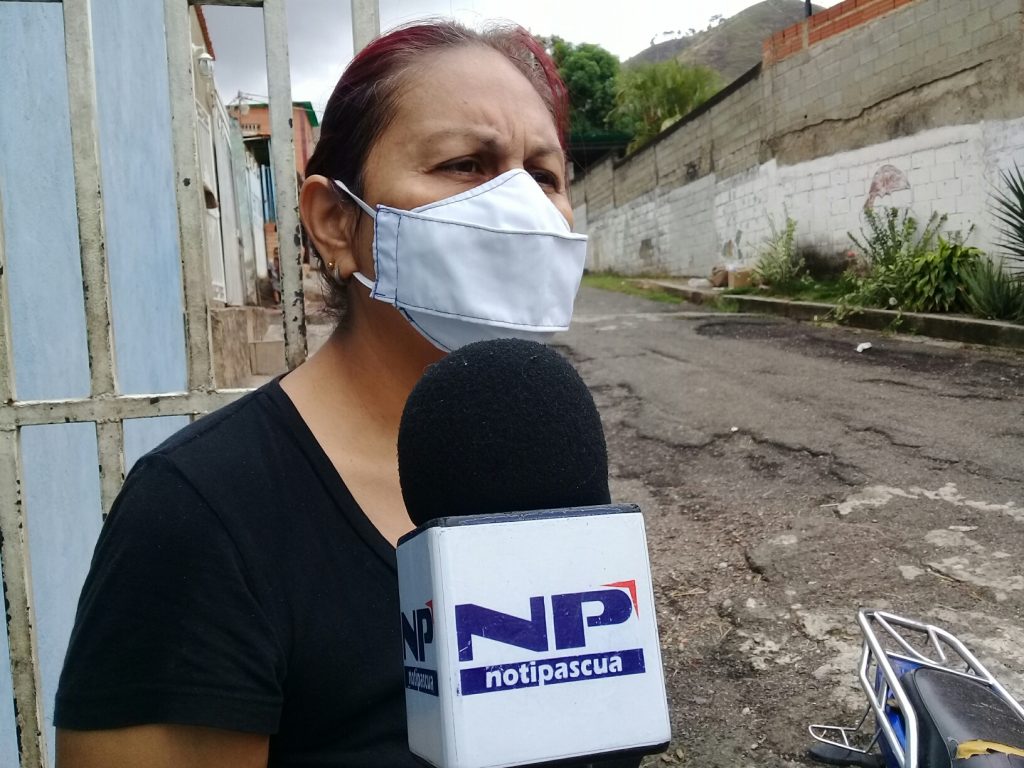 Ruth Pérez, habitante del sector El Jobo.