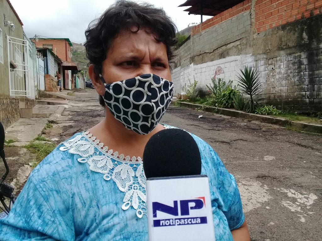 Inocencia Arjona, habitante de comunidad El Jobo.