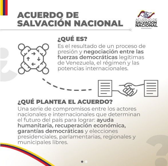 En que consiste el Acuerdo de Salvación Nacional?