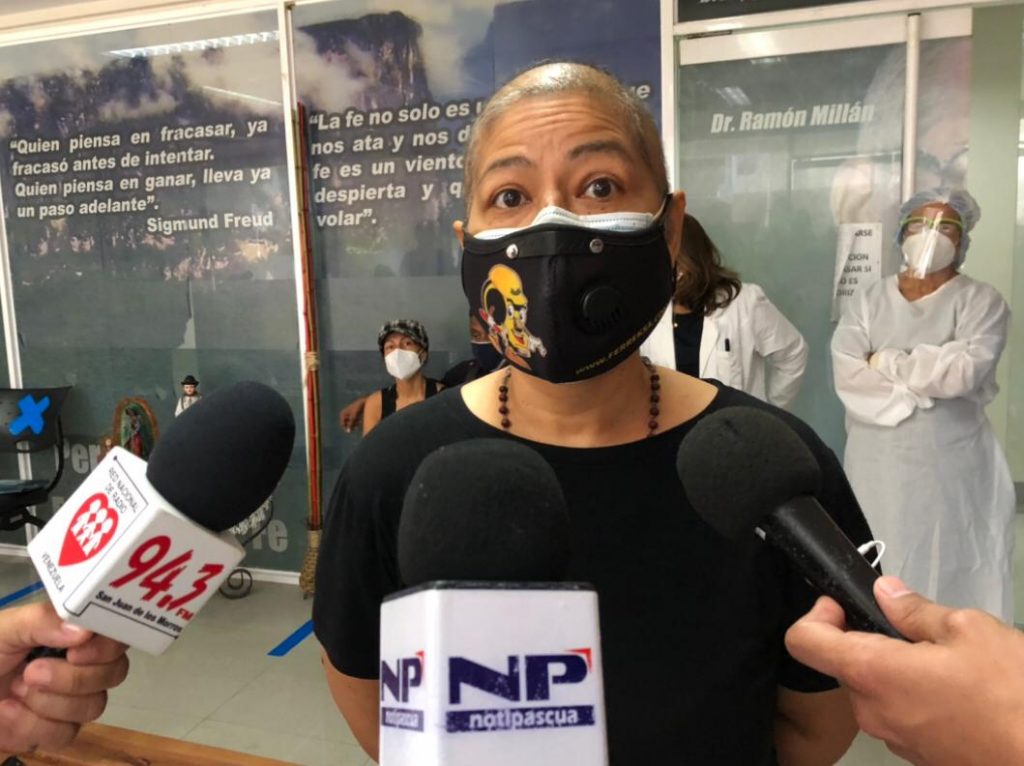 Betsabé Matos, paciente oncológica.