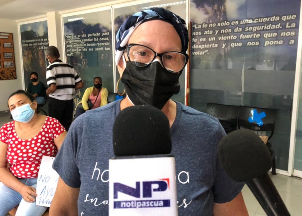 Inés López, paciente oncológica.