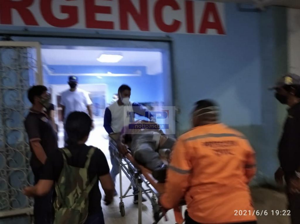 Fue ingresado hasta la emergencia del hospital infantino