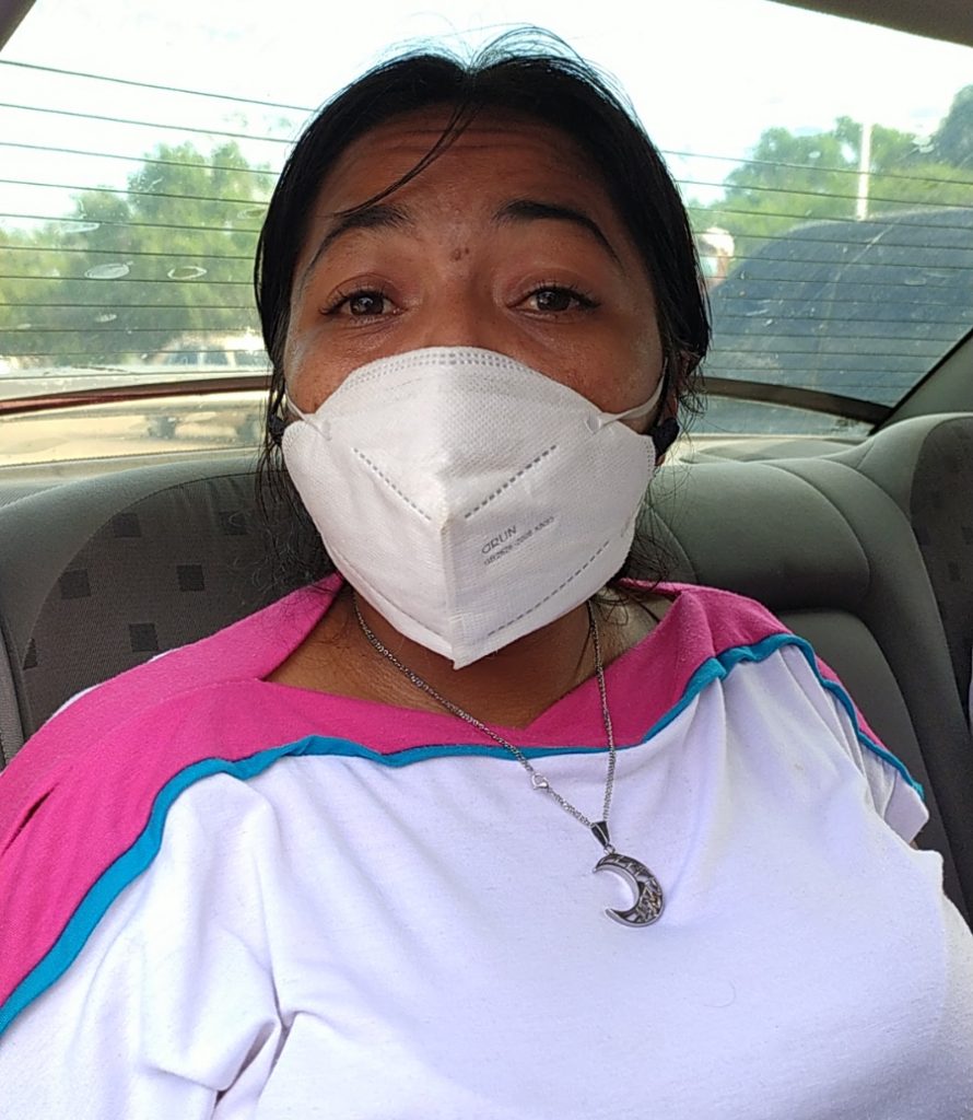 Norexci Marquez, hija de la señora Eric María Rengifo de 69 años