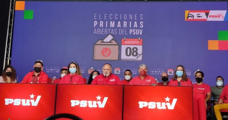 [:es]Diosdado Cabello ofreció segundo boletín con resultados de elecciones internas del PSUV[:]