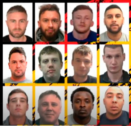 los doce mas buscados en el Reino Unido