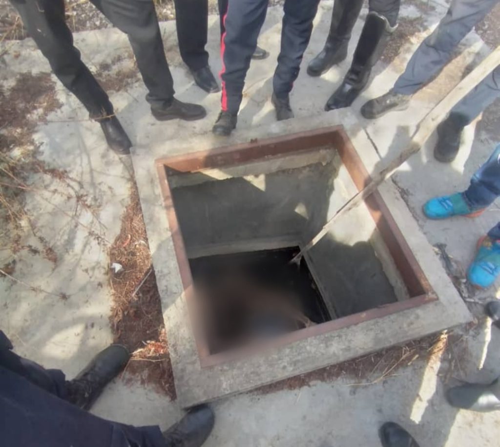 Fue encontrado dentro de un tanque subterraneo