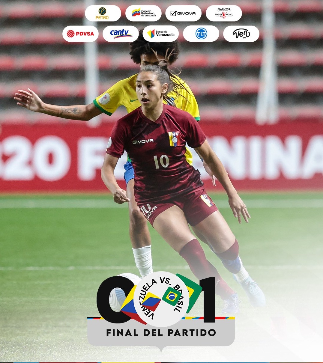 [:es]Vinotinto femenina sub-20 cayó ante Brasil 0-1 [:]